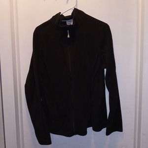XXL BLACK ZIP UP FLEECE JACKET